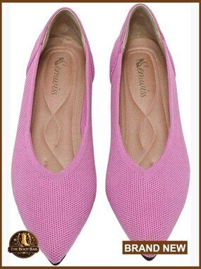 Women's Ballet Flats Comfortable Pointed Toe Work Shoes